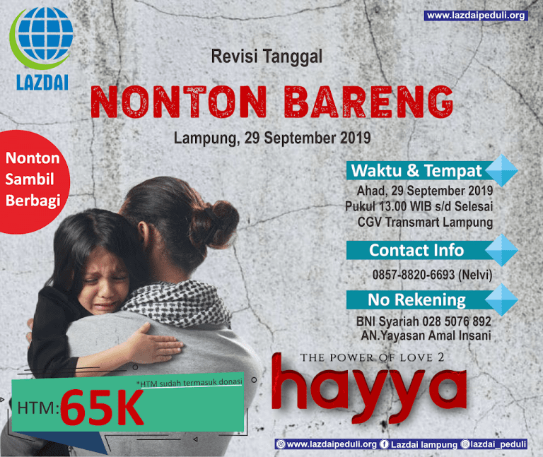 Nonton Bareng Film Hayya Sambil Berbagi Untuk Palestina