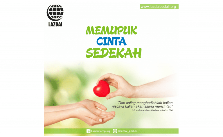 Dengan Sedekah bisa menumbuhkan Cinta