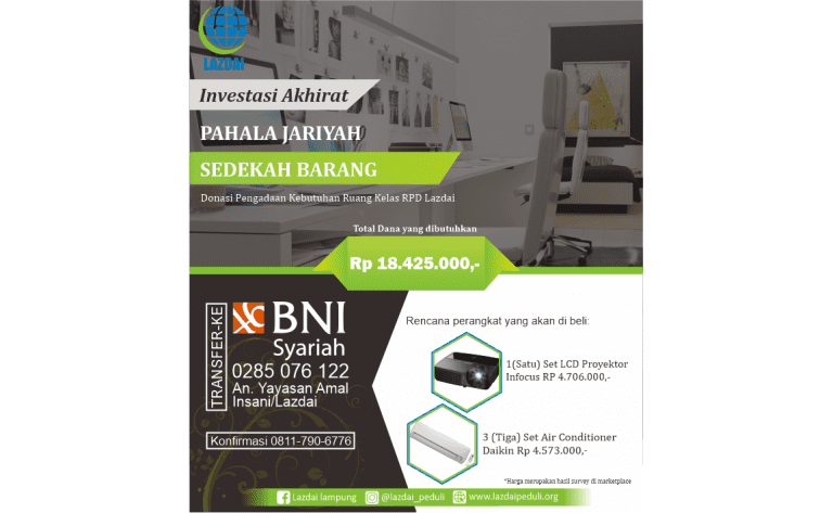 Lazdai Open Donasi Untuk Fasilitas Program RPD