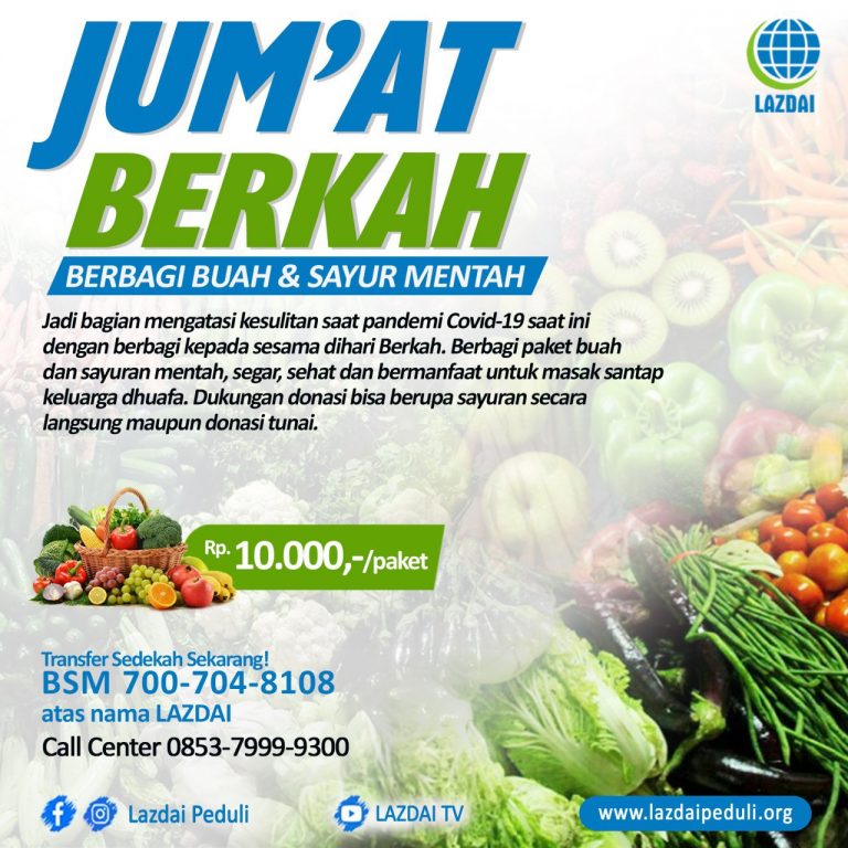 Jum’at Berkah (Berbagi Buah dan Sayuran Mentah)