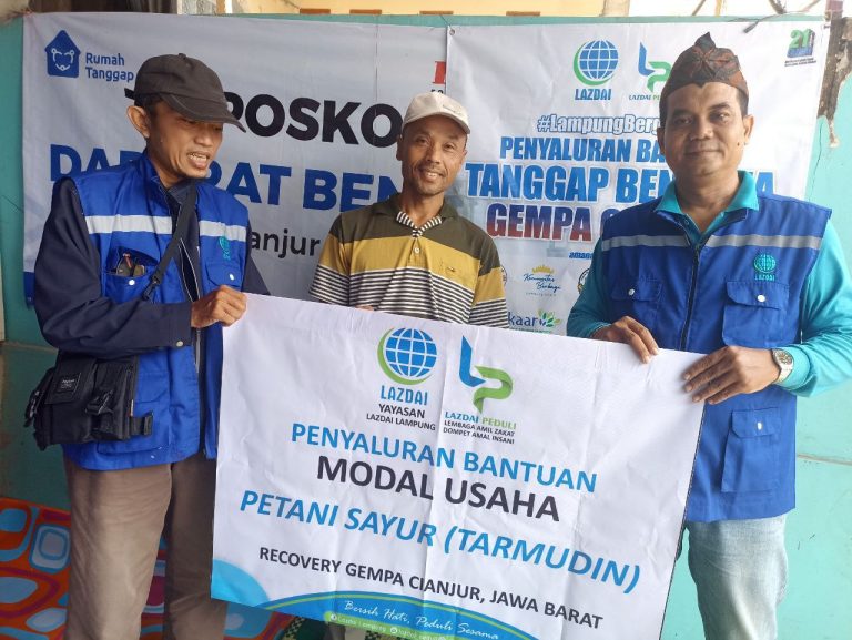LAZDAI Peduli Pemulihan Ekonomi Cianjur