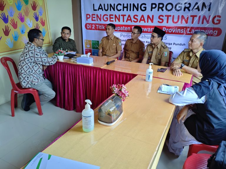 Launching Program, LAZ HARFA Banten Gaet LAZDAI Lampung Cegah Kenaikan Stunting di Pesawaran
