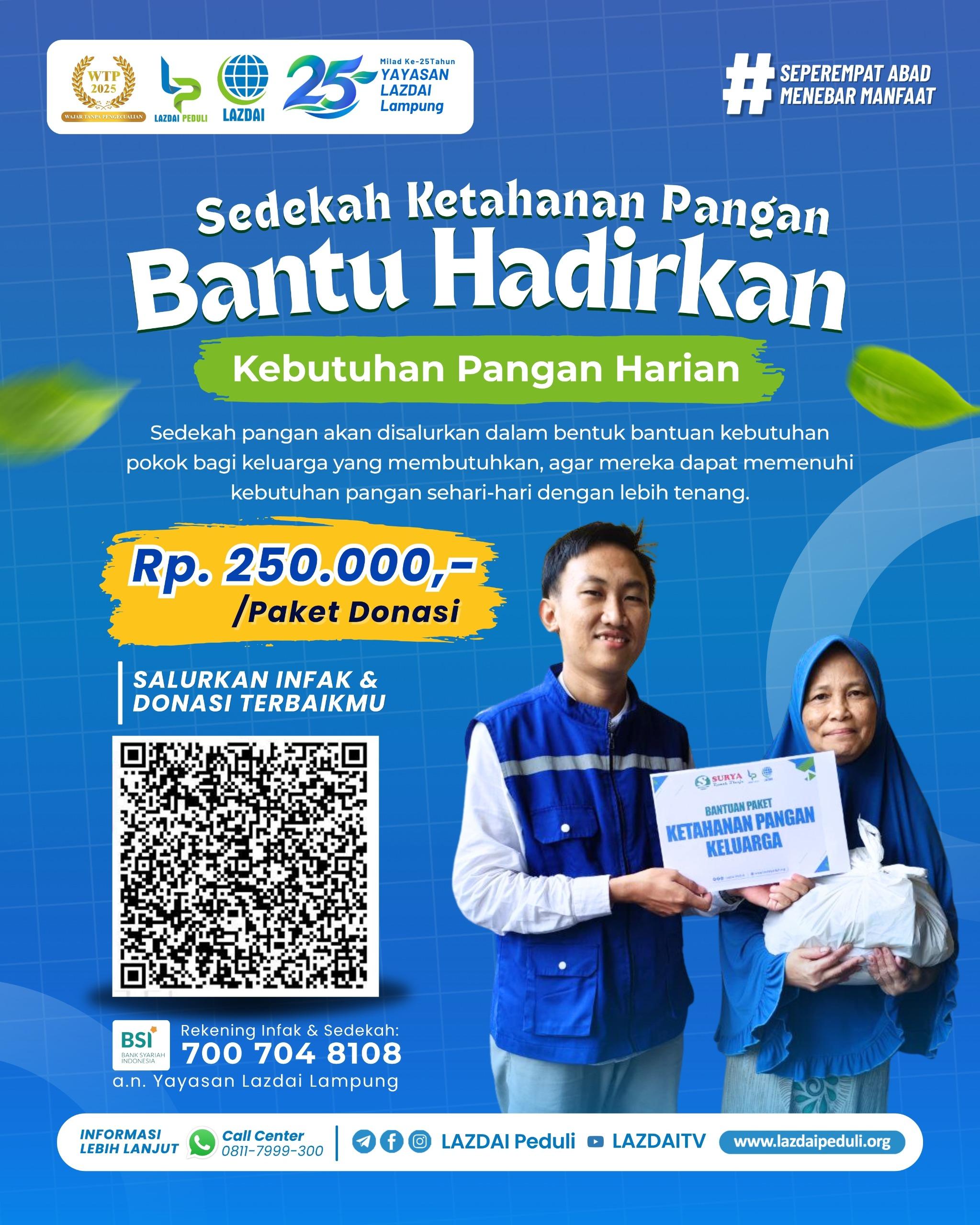 Paket Pangan Bahagia: Sedekah Pangan untuk Keluarga Dhuafa