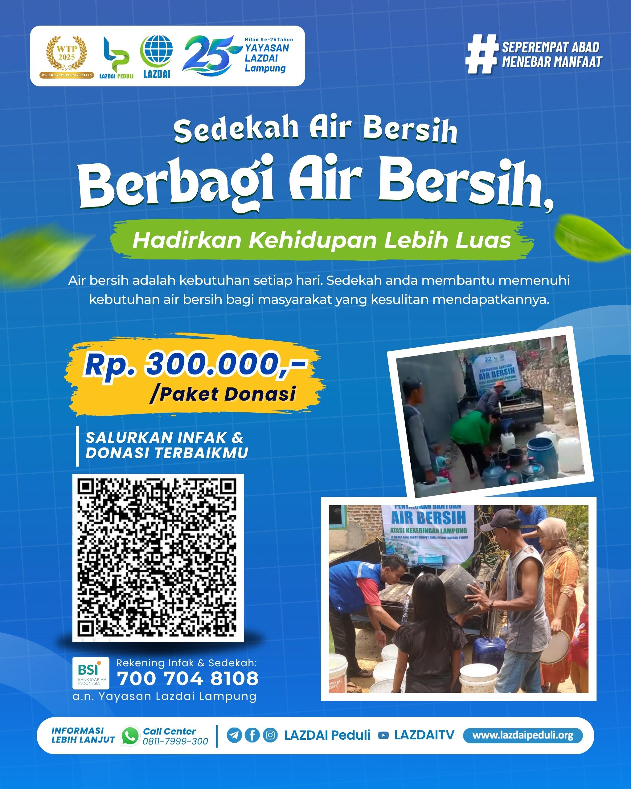 Tebar Air Bersih: Kirim Air Siap Pakai ke Daerah Kekeringan