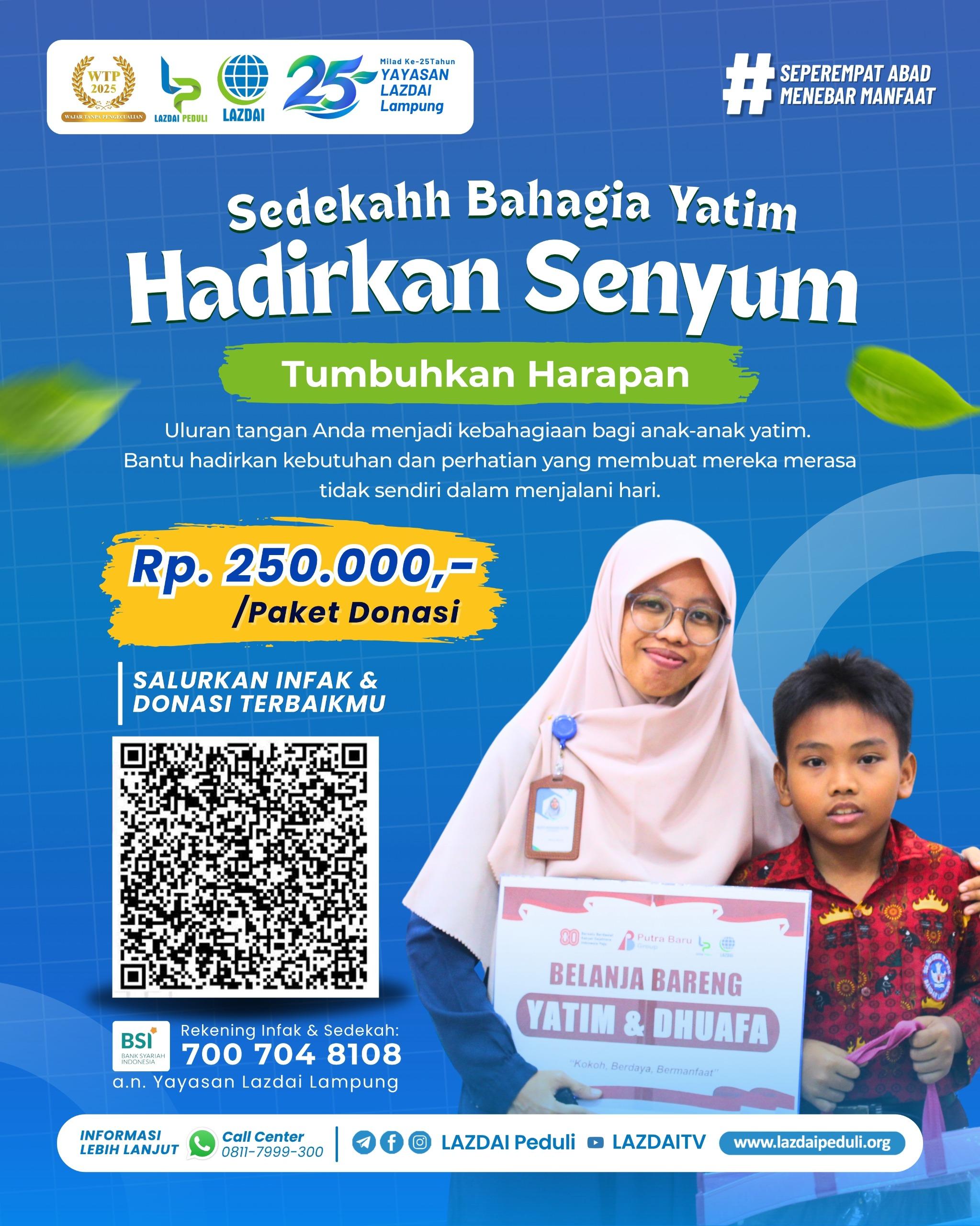 Paket Senyum Yatim: Ajak Anak Yatim Belanja Kebutuhan Impiannya